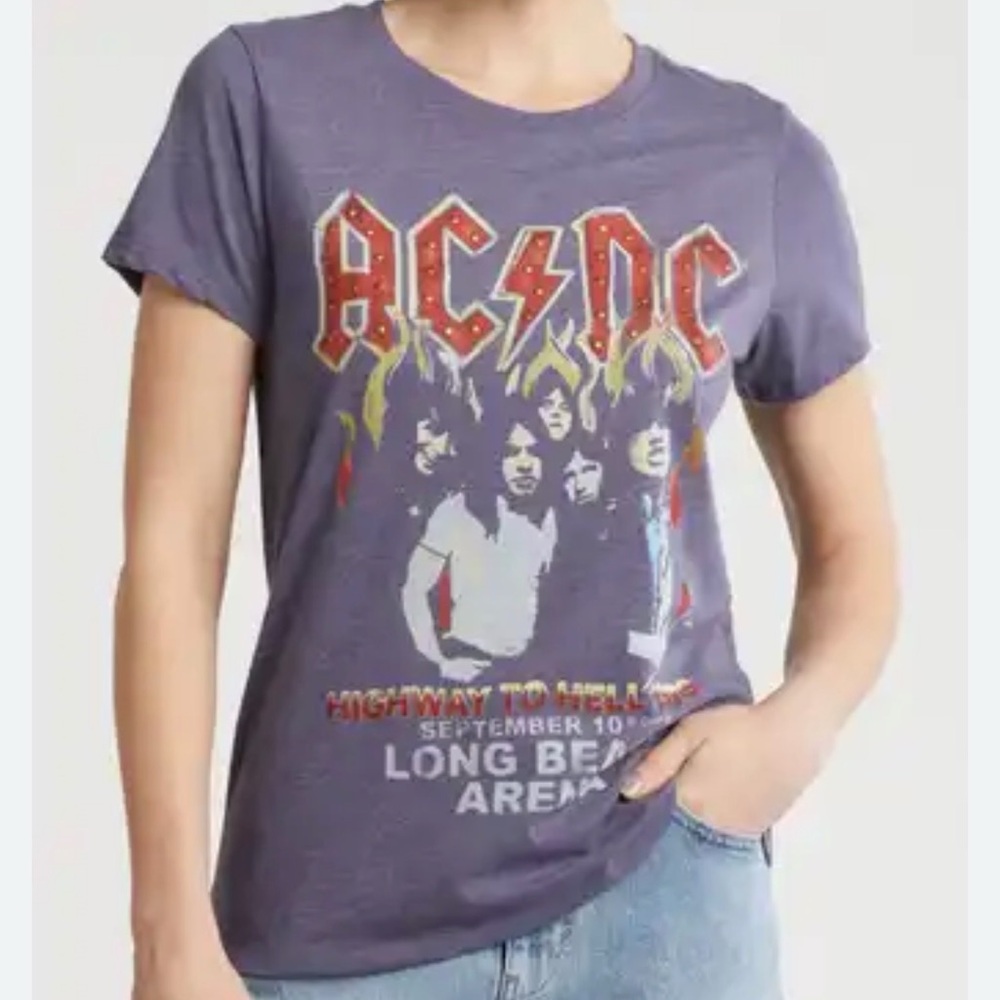 Lucky Brand Purple Graphic Tee